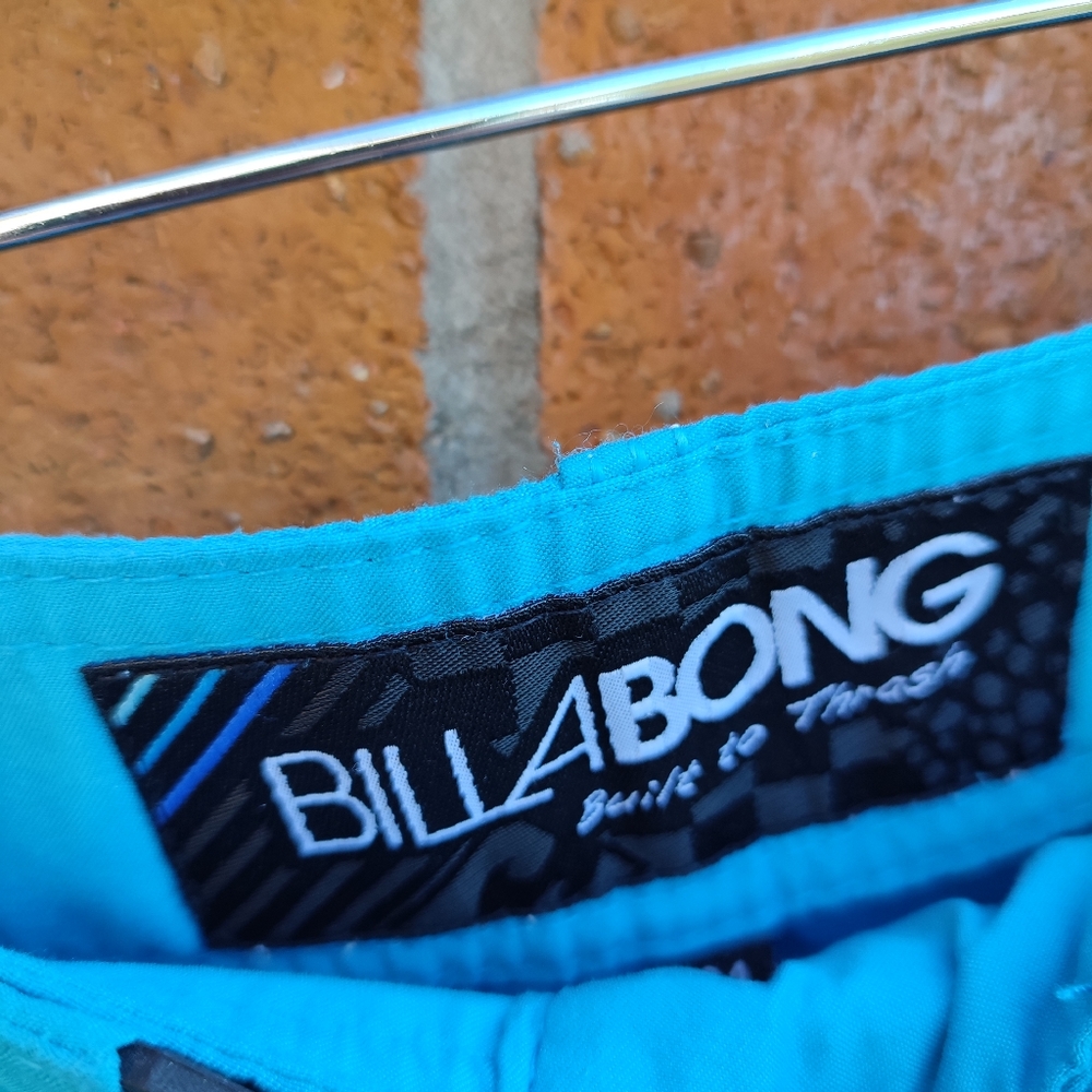 Billabong Short W34 Blue Shorts With Graphic - Picture 7 of 7